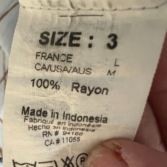 Jacques Ruc Boho Baby Blue Maxi Dress with Brown Print Layered Maxi Size Medium - Picture 7 of 8